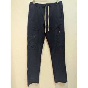 Figs Cairo Cargo Scrub Pants Mens Small 30 X 30 Navy Blue Technical Collection